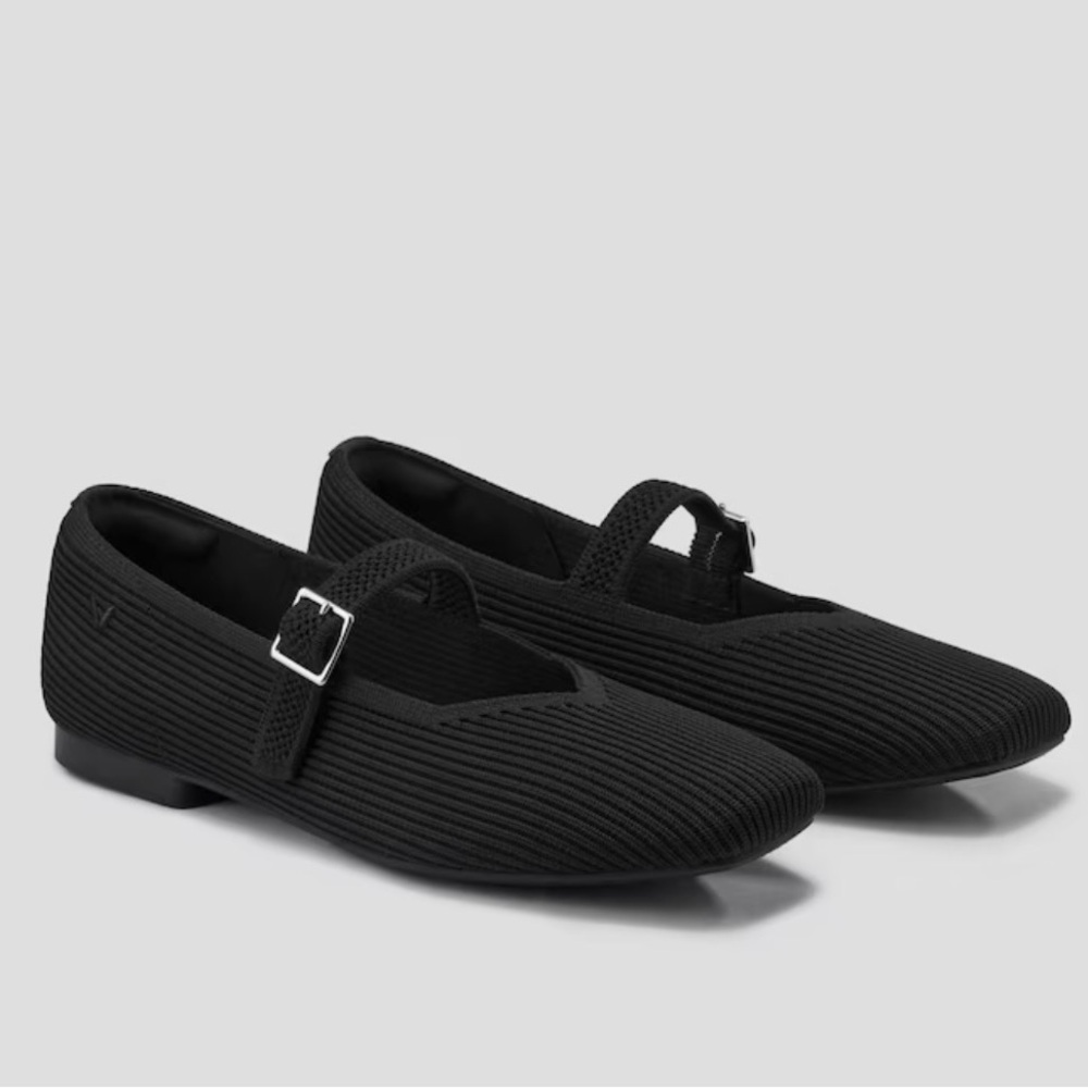 Black Vivaia Square Toe Mary Jane